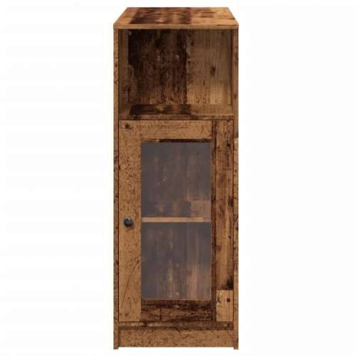 Barski stol s držačima boja drva 101 x 40 x 103,5 cm drveni - Staro drvo 1 Cijena