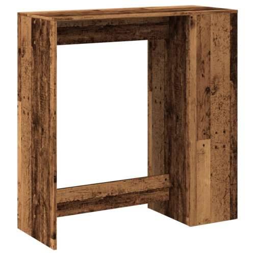 Barski stol s držačima boja drva 101 x 40 x 103,5 cm drveni - Staro drvo 1 Cijena