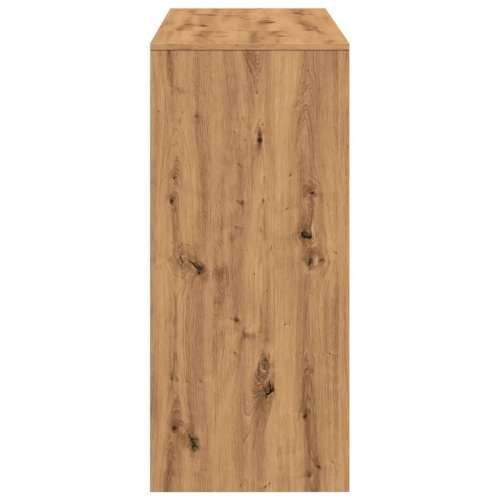 Barski stol s policom boja hrasta 124x46x103,5 cm drveni - hrast artisan 1 Cijena