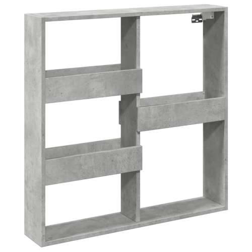 Zidni ormarić boja betona 80x15x80 cm od konstruiranog drva - Beton siva 80 x 15 x 80 cm 1 Cijena