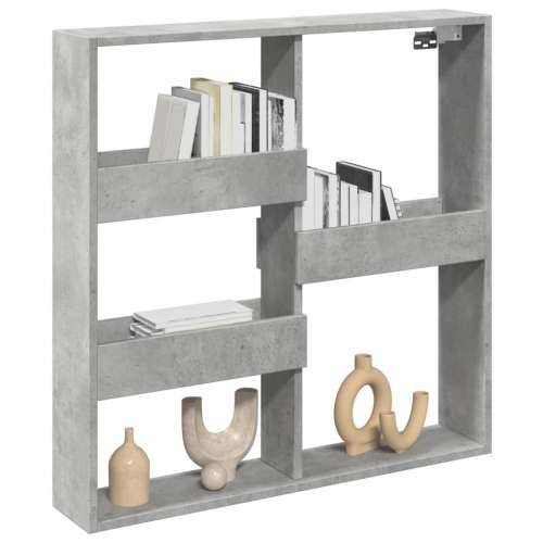 Zidni ormarić boja betona 80x15x80 cm od konstruiranog drva - Beton siva 80 x 15 x 80 cm 1 Cijena