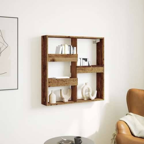 Zidni ormarić boja staro drvo 80x15x80 cm od konstruiranog drva - Staro drvo 80 x 15 x 80 cm 1 Cijena