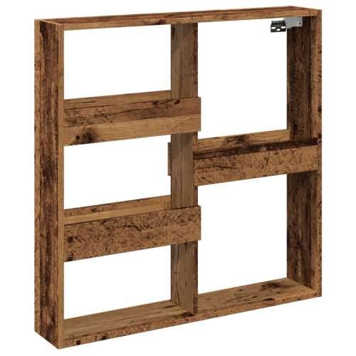 Zidni ormarić boja staro drvo 80x15x80 cm od konstruiranog drva - Staro drvo 80 x 15 x 80 cm 1 Cijena