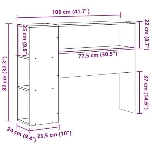 Uzglavlje sa spremištem 100 cm od masive borovine - Prirodna 100 cm 1 Cijena