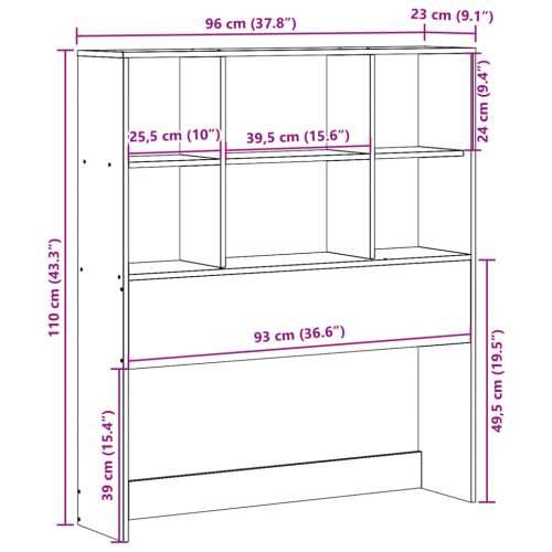 Uzglavlje sa spremištem 90 cm od masive borovine - Prirodna 90 cm 1 Cijena