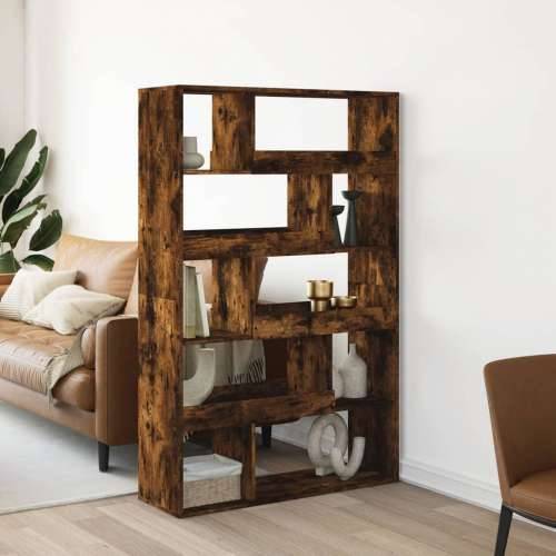 Regal za knjige boja hrasta 100x33x156,5 cm konstruirano drvo - Dimljeni hrast 1 156.5 cm Cijena