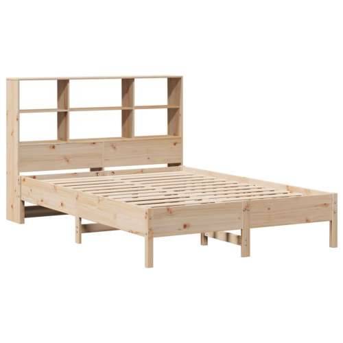 Krevet s regalom za knjige bez madraca 120x190 cm od borovine Prirodna 120 x 190 cm Cijena
