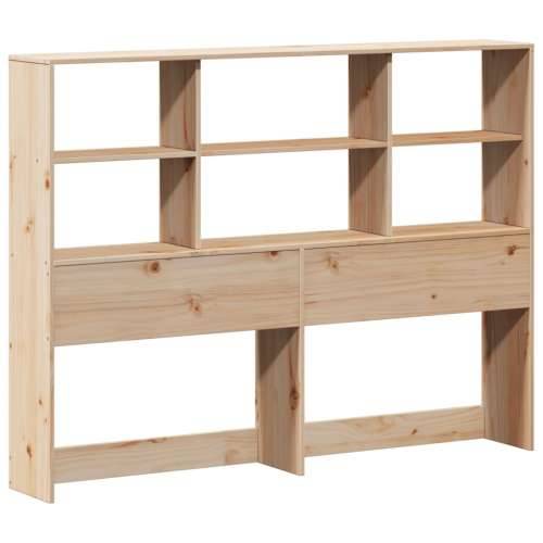 Krevet s regalom za knjige bez madraca 120x190 cm od borovine Prirodna 120 x 190 cm Cijena