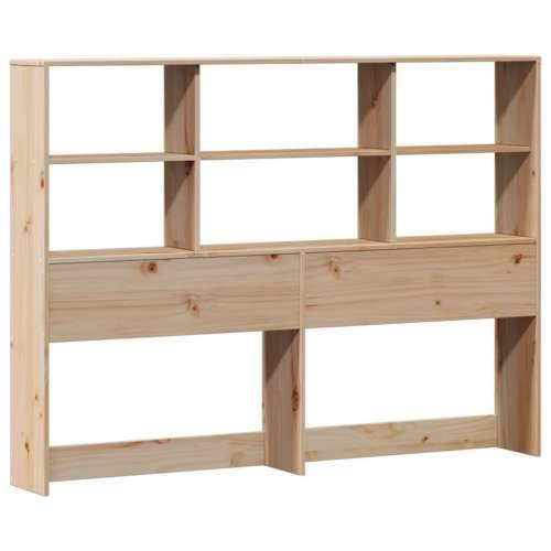 Krevet s regalom za knjige bez madraca 120x190 cm od borovine - Prirodna 120 x 190 cm Cijena