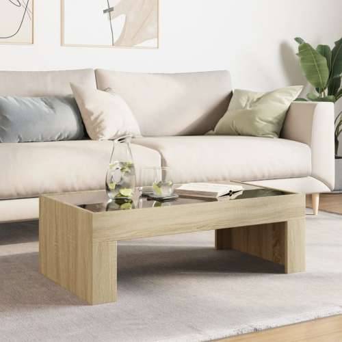 Stolić s beskonačnim LED svjetlima boja hrasta 90x50x30 cm - sonoma hrast 1 90 cm 50 cm Cijena