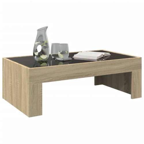 Stolić s beskonačnim LED svjetlima boja hrasta 90x50x30 cm - sonoma hrast 1 90 cm 50 cm Cijena