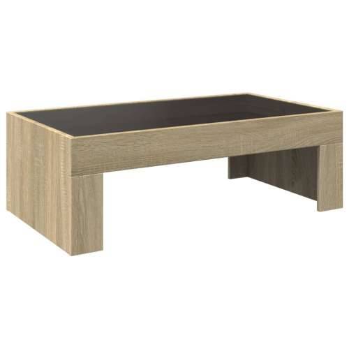 Stolić s beskonačnim LED svjetlima boja hrasta 90x50x30 cm - sonoma hrast 1 90 cm 50 cm Cijena