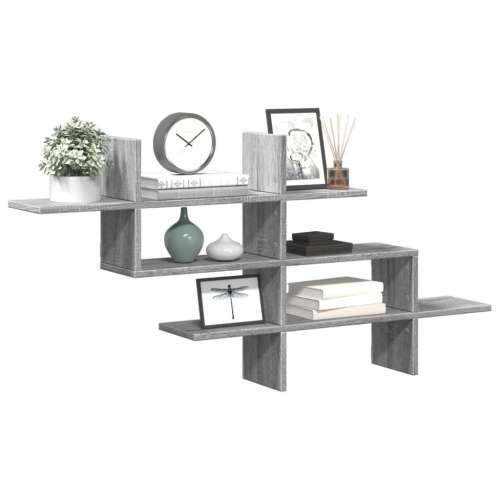 Zidna polica boja hrasta 124,5x18x60,5 cm konstruirano drvo Sivi hrast sonoma 1 Cijena