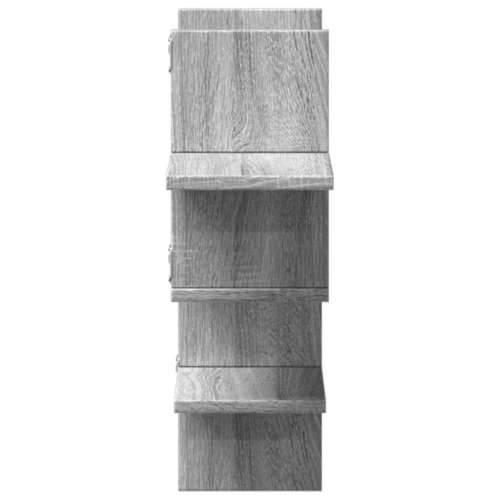 Zidna polica boja hrasta 124,5x18x60,5 cm konstruirano drvo Sivi hrast sonoma 1 Cijena