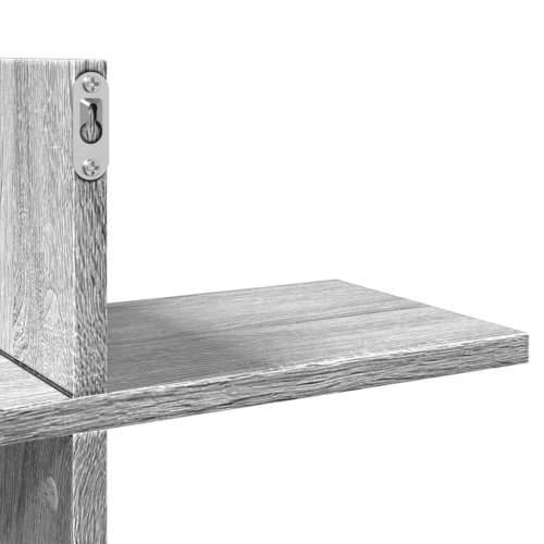 Zidna polica boja hrasta 124,5x18x60,5 cm konstruirano drvo Sivi hrast sonoma 1 Cijena