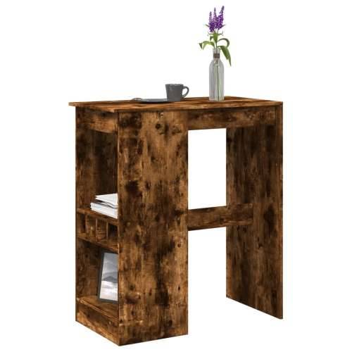 Barski stol s držačima boja hrasta 90x47,5x103,5 cm drveni - Dimljeni hrast 1 Cijena