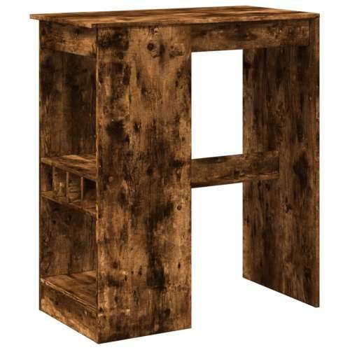 Barski stol s držačima boja hrasta 90x47,5x103,5 cm drveni - Dimljeni hrast 1 Cijena