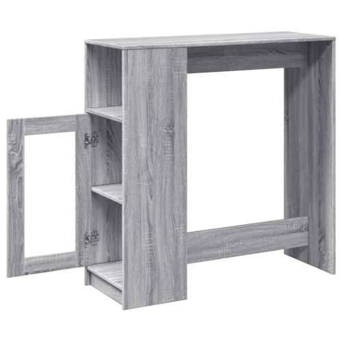 Barski stol s držačima boja hrasta 101x40x103,5 cm drveni - Sivi hrast sonoma 1 Cijena