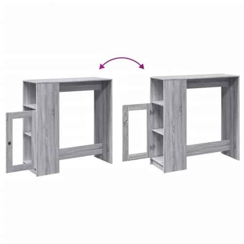 Barski stol s držačima boja hrasta 101x40x103,5 cm drveni - Sivi hrast sonoma 1 Cijena