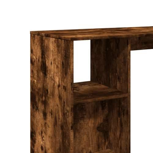 Barski stol s policom boja hrasta 124x46x103,5 cm drveni - Dimljeni hrast 1 Cijena