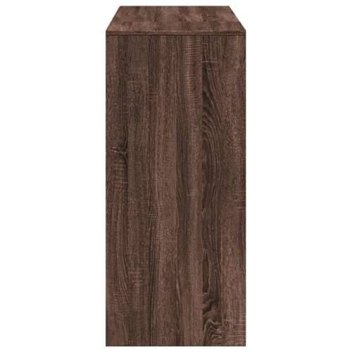 Barski stol s policom smeđa boja hrasta 124x46x103,5 cm drveni - Smeđi hrast 1 Cijena
