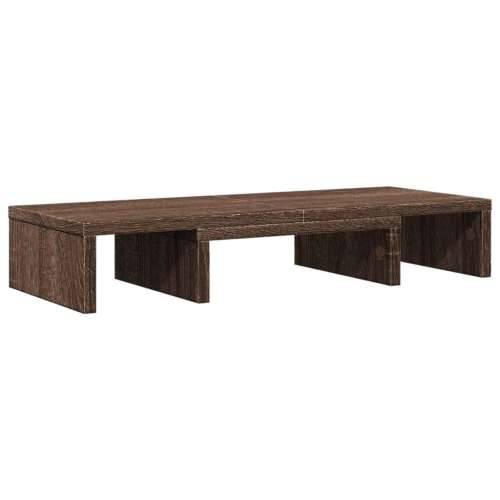 Stalak za monitor podesivi boja hrasta 60 x 24 x 10,5 cm drveni - Smeđi hrast 60 x 24 x 10.5 cm Cijena