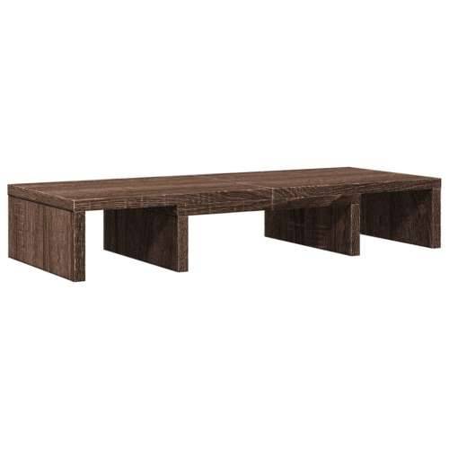 Stalak za monitor podesivi boja hrasta 60 x 24 x 10,5 cm drveni - Smeđi hrast 60 x 24 x 10.5 cm Cijena