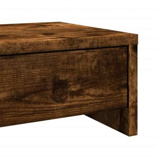 Stalak za monitor s ladicama boja hrasta 50 x 27 x 15 cm drveni - Dimljeni hrast 50 x 27 x 15 cm Cijena