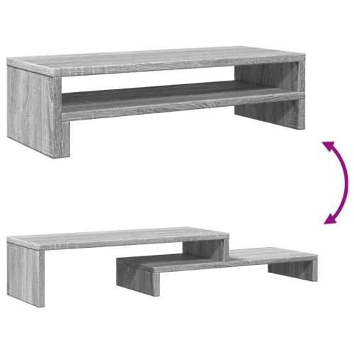 Stalak za monitor siva boja hrasta 54x22x15cm konstruirano drvo - Sivi hrast sonoma Cijena