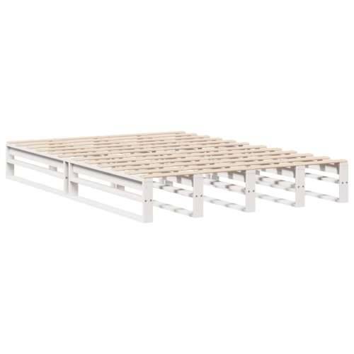 Krevet s regalom za knjige bez madraca bijeli 140x190cm od drva - Bijela 140 x 190 cm Cijena