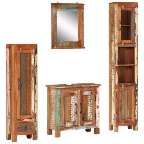 4-dijelni set kupaonskog namještaja masivno obnovljeno drvo - 30 x 20 x 110 cm masivno obnovljeno drvo 1 Cijena