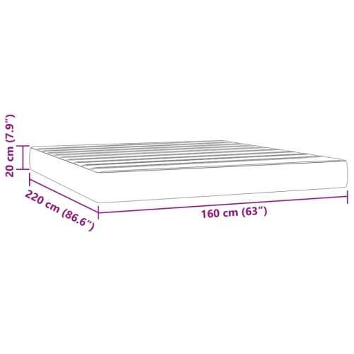 Madrac s džepičastim oprugama tamnozeleni 160x220x20 cm - Tamnozelena 160 x 220 cm 1 Cijena