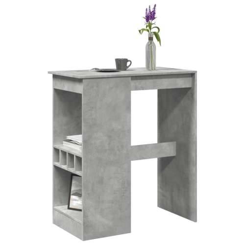 Barski stol s držačima boja betona 90x47,5x103,5 cm drveni - Beton siva 1 Cijena