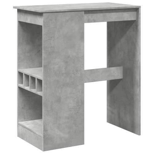Barski stol s držačima boja betona 90x47,5x103,5 cm drveni - Beton siva 1 Cijena