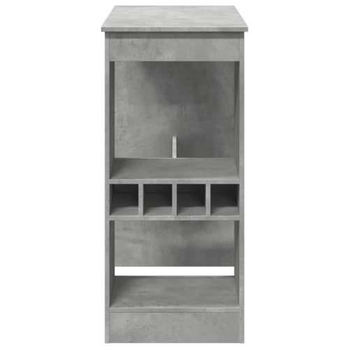 Barski stol s držačima boja betona 90x47,5x103,5 cm drveni - Beton siva 1 Cijena