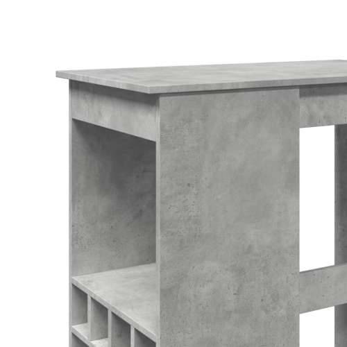 Barski stol s držačima boja betona 90x47,5x103,5 cm drveni - Beton siva 1 Cijena