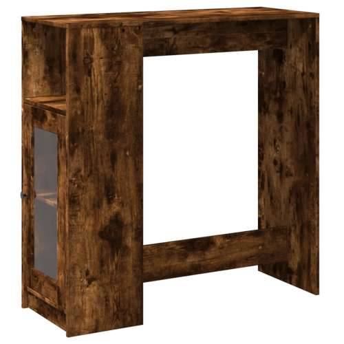 Barski stol s držačima boja hrasta 101x40x103,5 cm drveni - Dimljeni hrast 1 Cijena