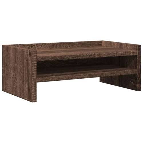 Stalak za monitor smeđa boja hrasta 42x24x16 cm drveni - Smeđi hrast 42 x 24 x 16 cm Cijena