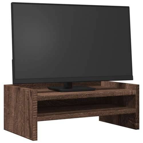 Stalak za monitor smeđa boja hrasta 42x24x16 cm drveni - Smeđi hrast 42 x 24 x 16 cm Cijena