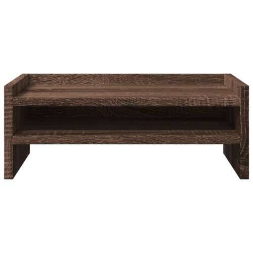 Stalak za monitor smeđa boja hrasta 42x24x16 cm drveni - Smeđi hrast 42 x 24 x 16 cm Cijena