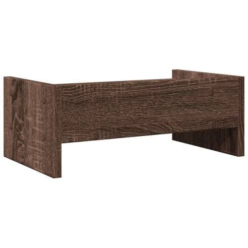 Stalak za monitor smeđa boja hrasta 42x24x16 cm drveni - Smeđi hrast 42 x 24 x 16 cm Cijena