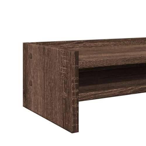 Stalak za monitor smeđa boja hrasta 42x24x16 cm drveni - Smeđi hrast 42 x 24 x 16 cm Cijena