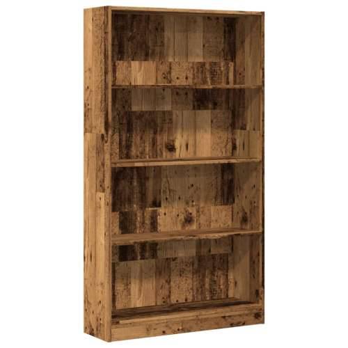 Regal za knjige boja starog drva 80x24x143 cm drveni - Staro drvo 1 143 cm 80 cm Cijena