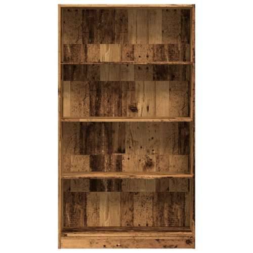 Regal za knjige boja starog drva 80x24x143 cm drveni - Staro drvo 1 143 cm 80 cm Cijena