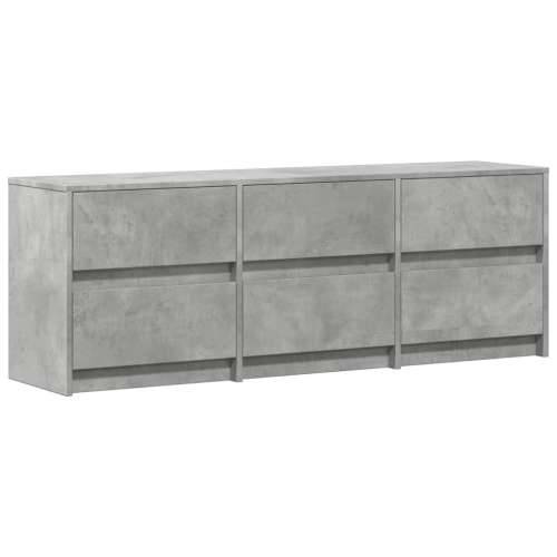 TV ormarić s LED svjetlima boja betona 140x34x50 cm drveni - Beton siva 1 140 cm Cijena