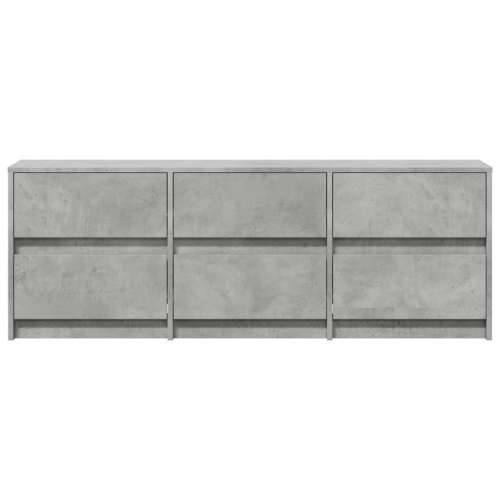 TV ormarić s LED svjetlima boja betona 140x34x50 cm drveni - Beton siva 1 140 cm Cijena