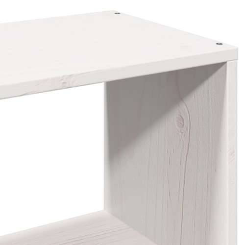 Krevet s regalom za knjige bez madraca bijeli 90x200 cm od drva - Bijela 90 x 200 cm Cijena