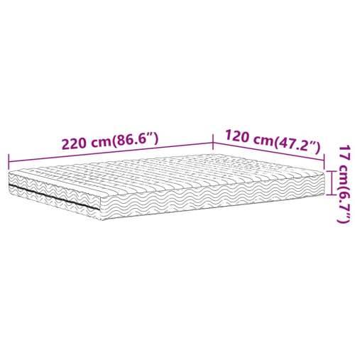 Madrac od pjene bijeli 120x220 cm tvrdoća H2 H3 - 120 x 220 cm 1 Cijena