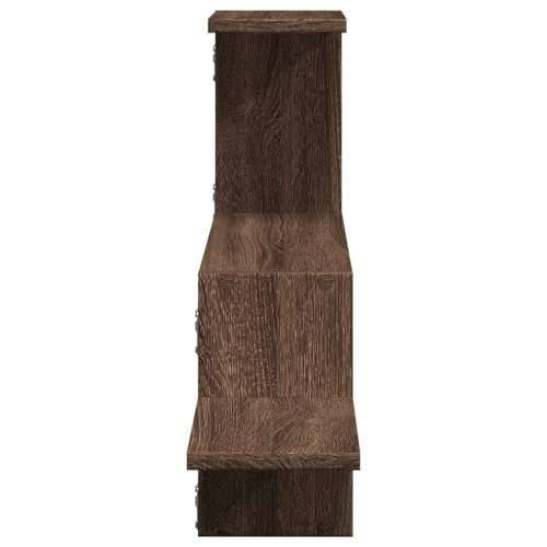 Zidna polica boja smeđeg hrasta 104x15x49 cm konstruirano drva - Smeđi hrast 1 Cijena