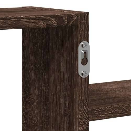 Zidna polica boja smeđeg hrasta 104x15x49 cm konstruirano drva - Smeđi hrast 1 Cijena